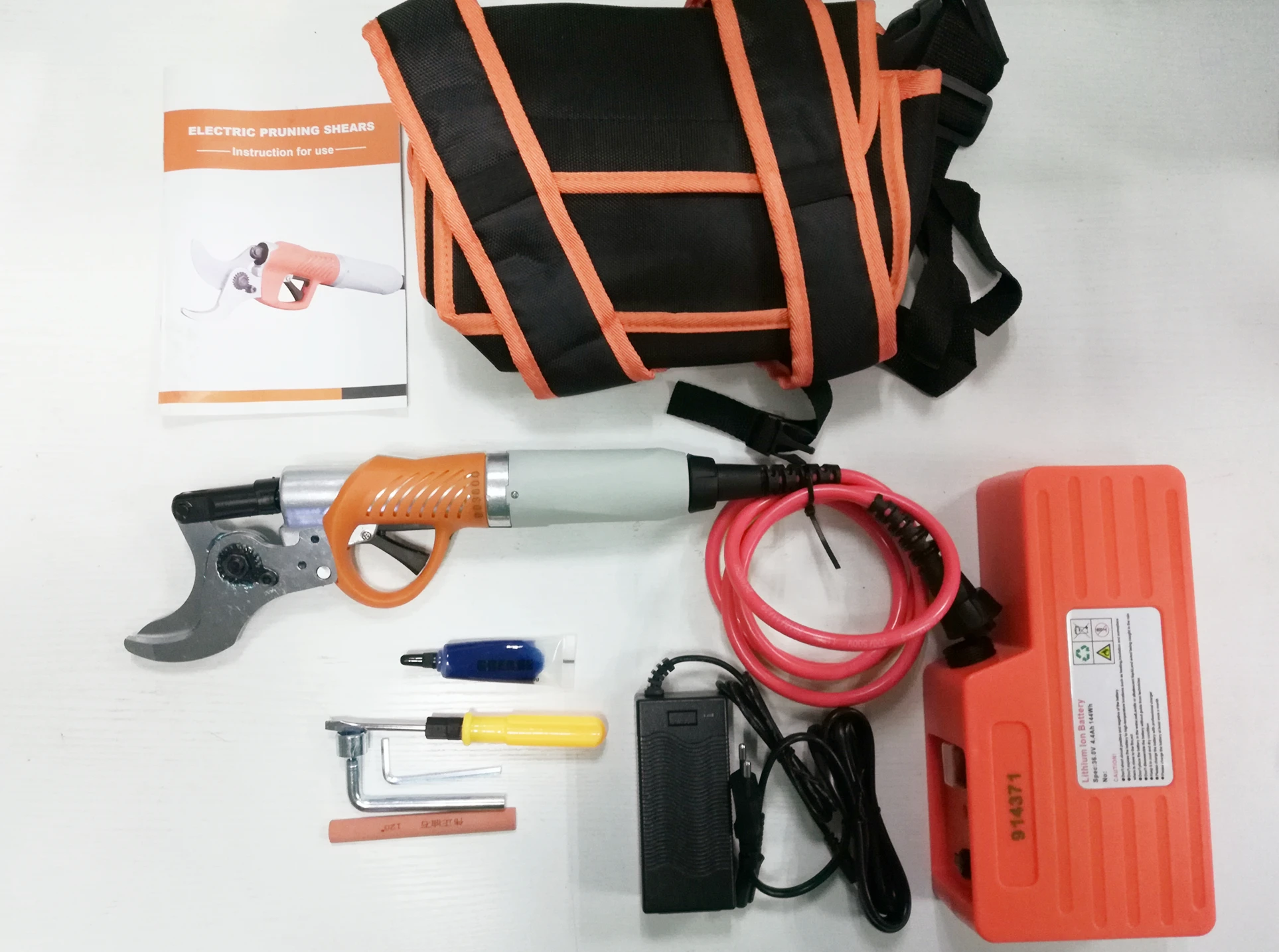 30mm garden long handle branch cutting tools electric pruning shears for durian tree