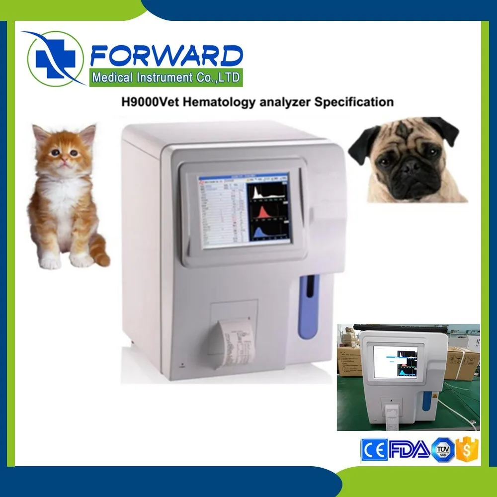 Professional Medical Devices open system 3diff cheapest veterinary Hematology Analyzer price with touch screen/computer blood c