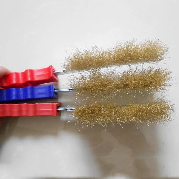 New Steel Wire Plastic Handle Grinding Brush