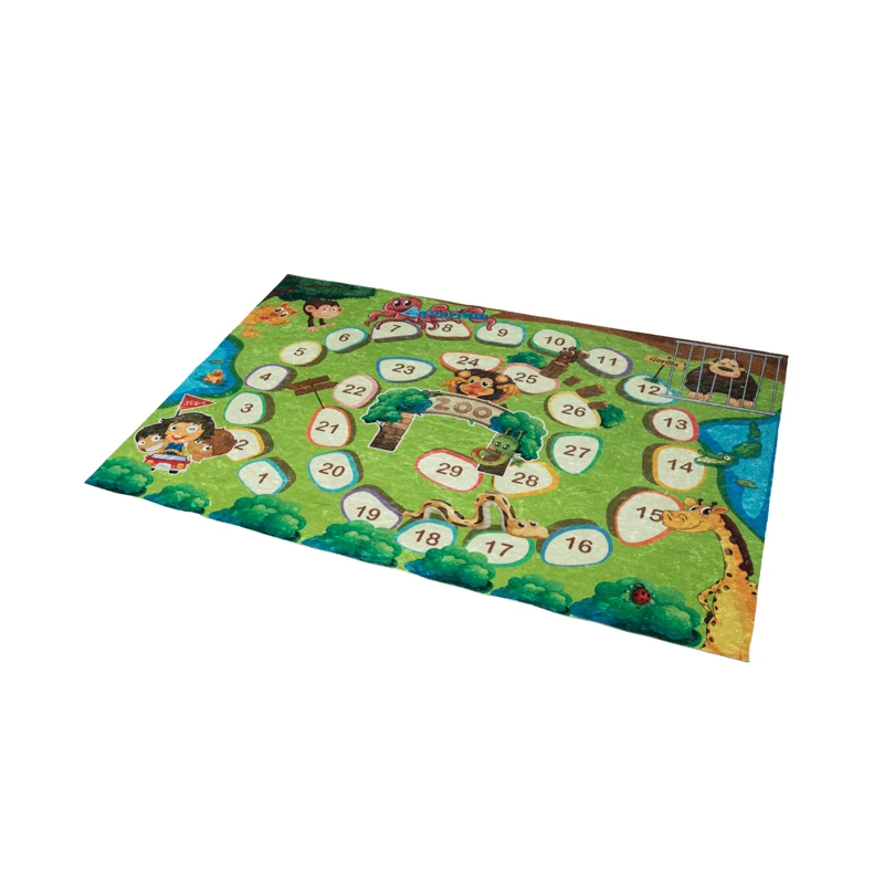 Дизайнерский Детский обучающий коврик с животными из зоопарка, напольный игровой коврик для детской комнаты, ковер