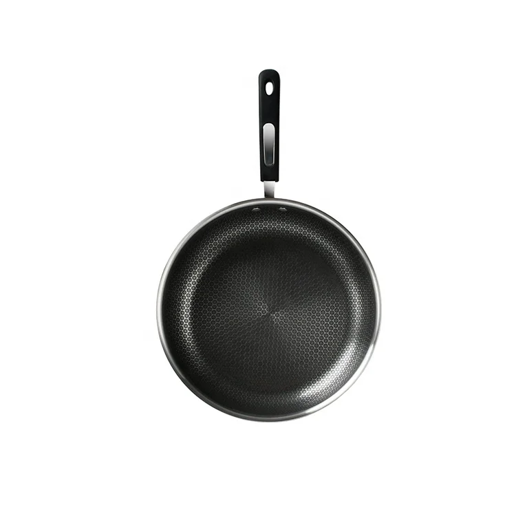 Горячая распродажа 3-слойная нержавеющая сталь сотовая Антипригарная посуда 24-28 см антипригарная сковорода для приготовления