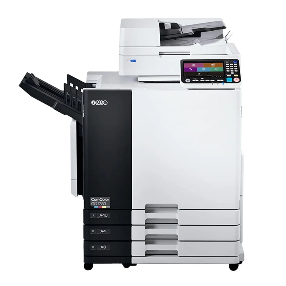 130PPM Refurbished GD7330 GD 7330 Inkjet Printer for RISO ComColor Digital Duplicator Machine 5 Colors Ink High Speed Printers