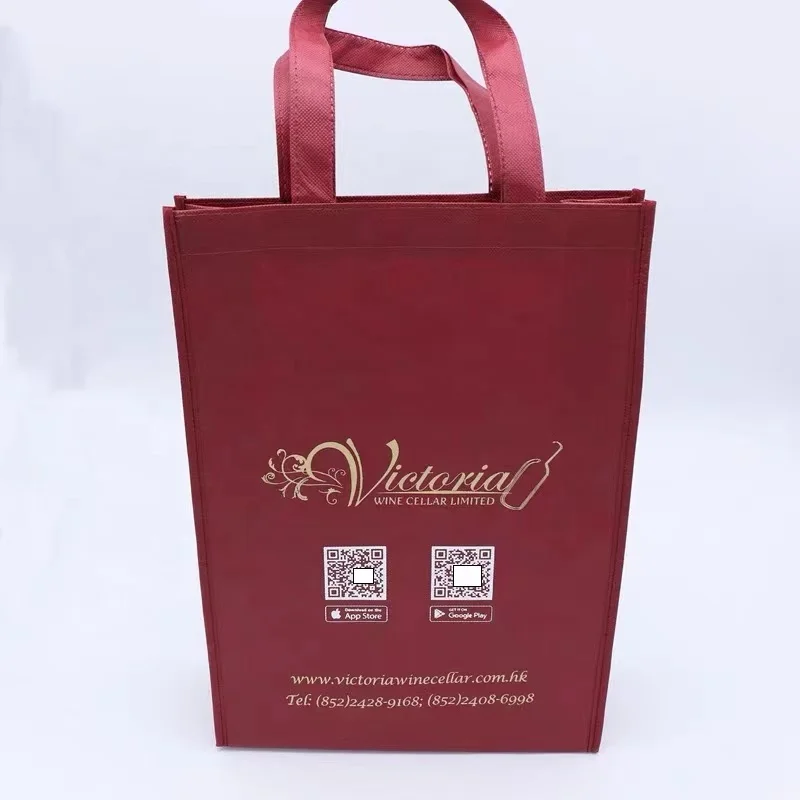 Wholesale reusable biodegradable custom logo non woven tote