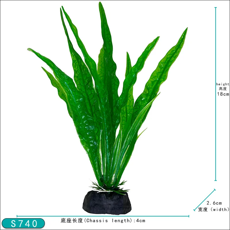 Custom Plantas de acuario Artificial  Plastic Artificial Aquarium Plants for Aquarium Fish Tank Aquarium Plastic Plants