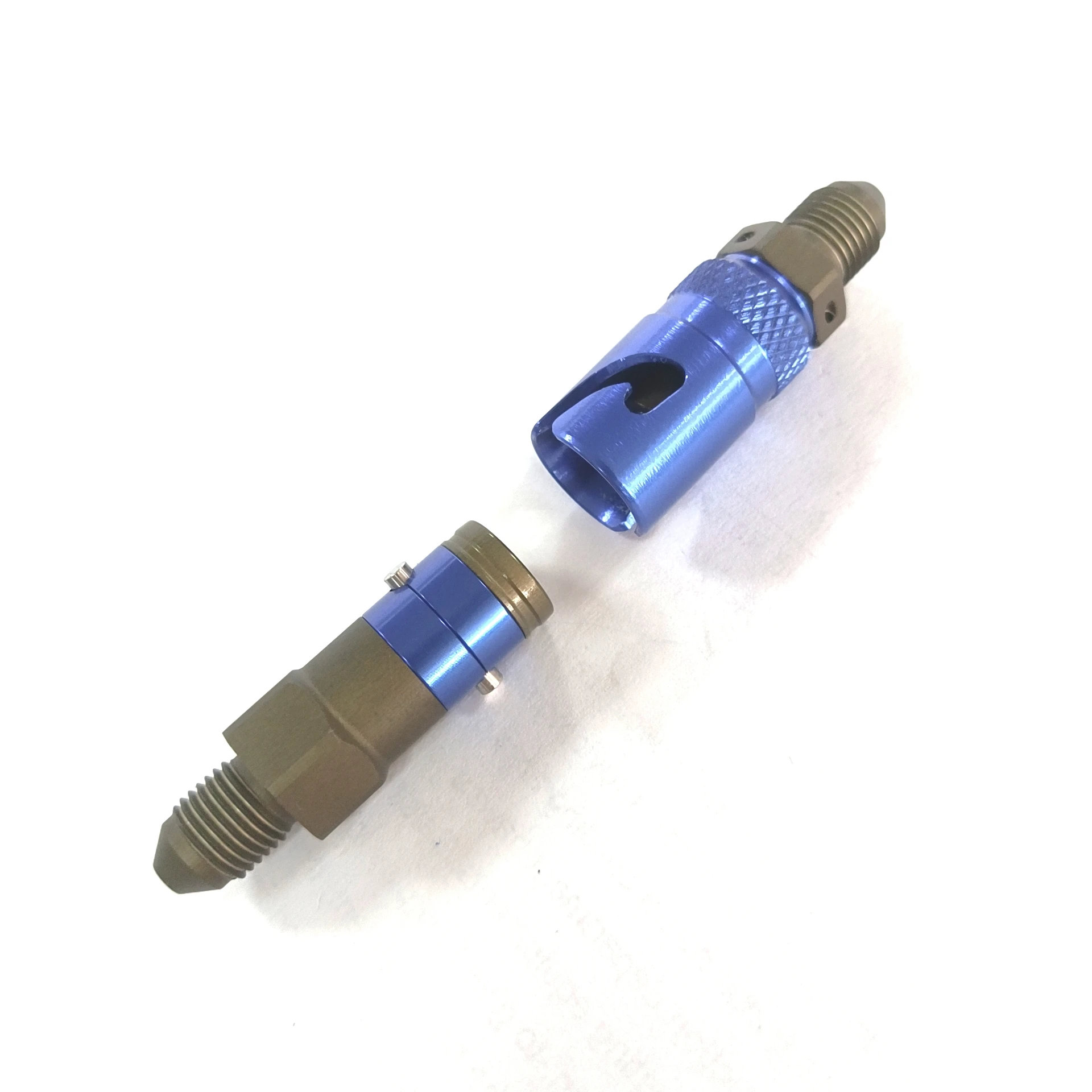 Aluminum Dry Brake Hydraulic Coupling Quick Release Disconnect Hose Adapter Fittings Bayonet Type Fluid Connector