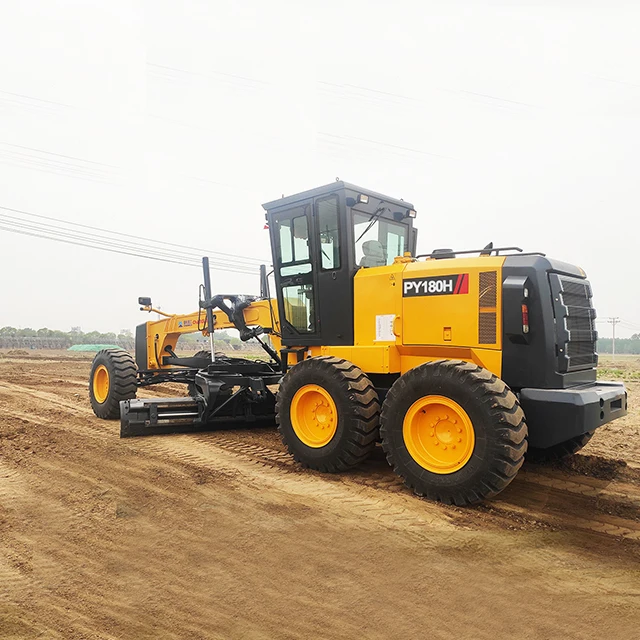 Export Proven Land Leveling SINOMACH Brand Motor Grader with top engine