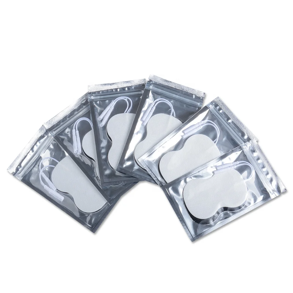 Reusable Self-adhesive Gel Patches Pear Shaped TENS Unit Pads For Muscle Pain Relief Body Massage Therapy Gourd Electrode Pads