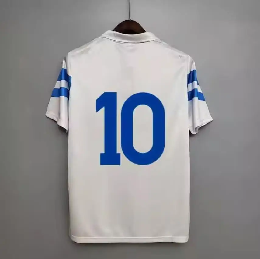 Wholesale 85 86 87 88  retro soccer jerseys 89 90 91 Naples ITALIA Maradona FERRARA Careca vintage classic football shirt
