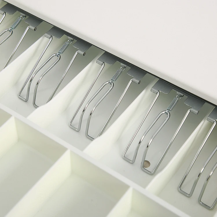 Cash Drawer Pos Systems Cashbox Electronic Cash Drawer 12V/24V Double Cheque Slots manual Cash Drawer