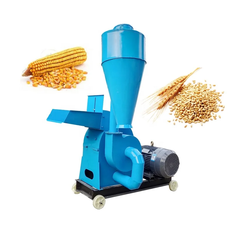 High Quality Straw Used Hammer Mill for animal feed grinder maize corn hammer mill crusher feed processing machine