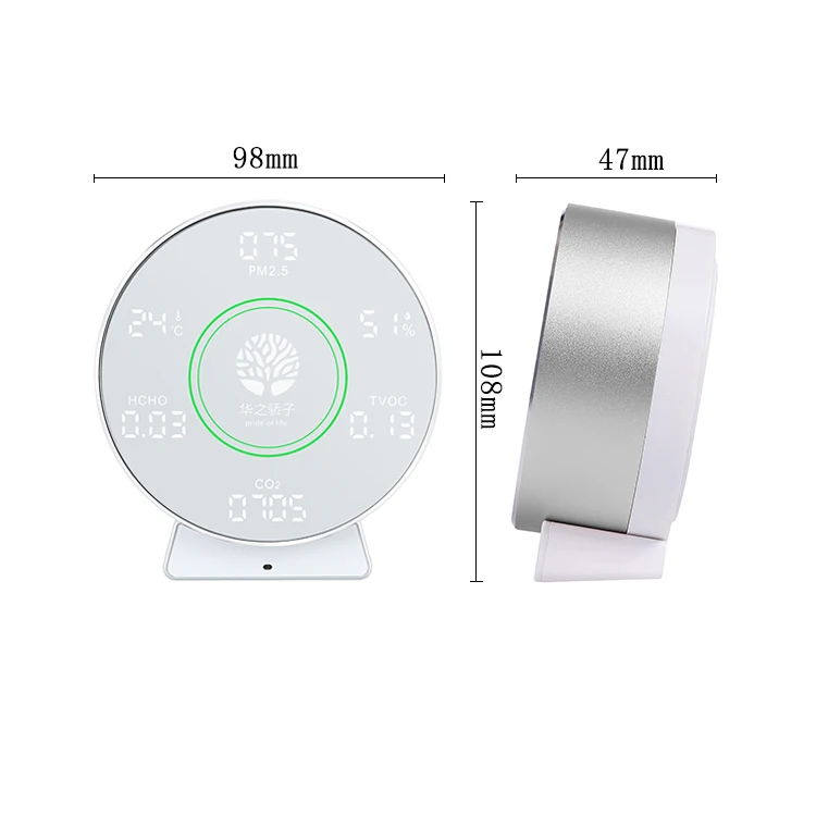  Home Table Swing WiFi Smart Measurement HCHO CO2 TVOC PM2.5 Air
