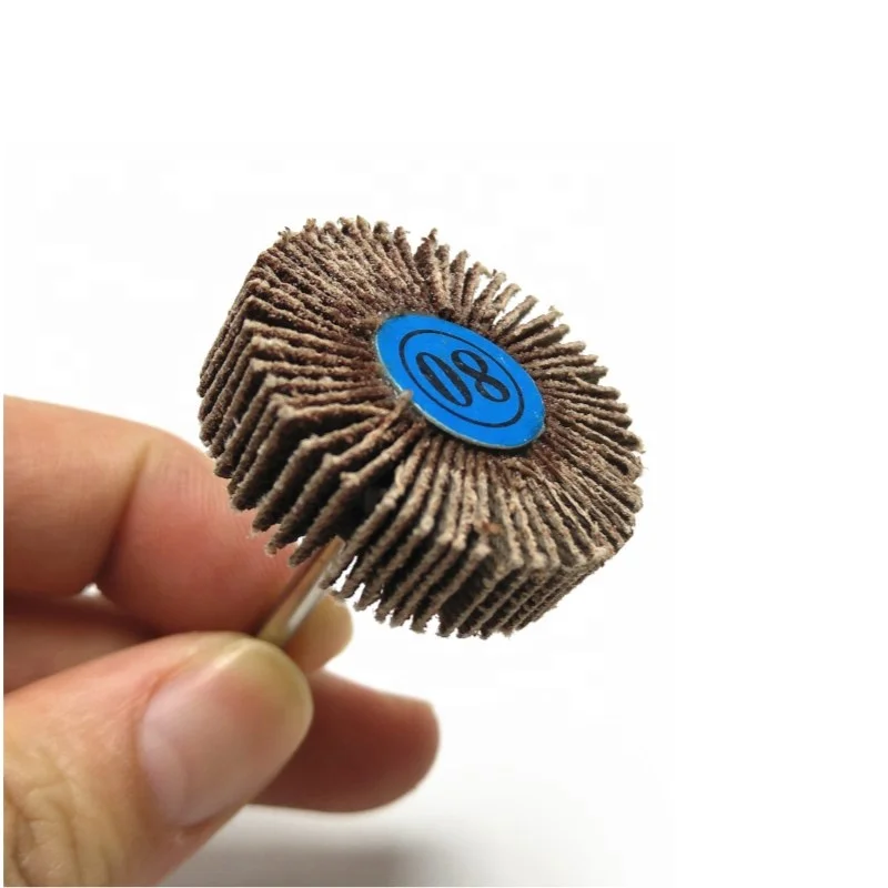 80 Grit Sandpaper Sanding Flap Wheels Sanding Disc Grinding Accessories 3.17mm Shank Shutter Polishing Wheel For Rotary Tool