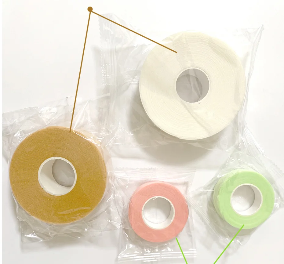 Eyelash Extensions Tape Breathable Non-woven Cloth Adhesive Fake Lash Eyeliner Tapes for Grafting Eyelash