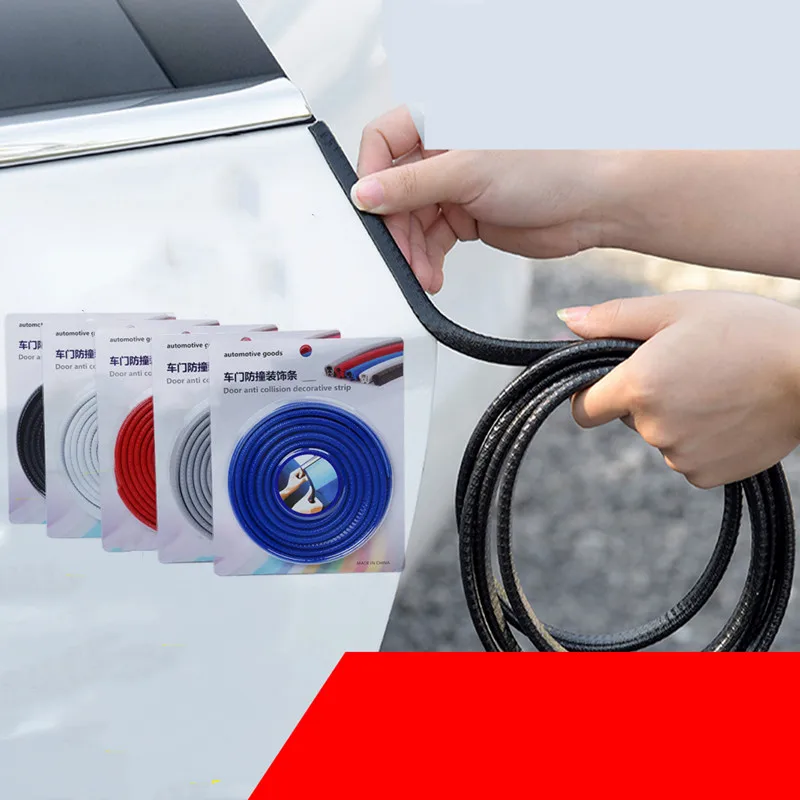 U Shape Car Door Edge Anti-Scratch Protector Sealing Strip Guard Trim Car Door Stickers Anti-collision Decorative Strip