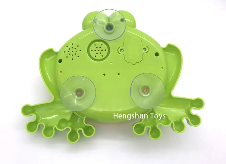 
Amazon Cartoon ABS baby bath toy frog bubble machine with music 