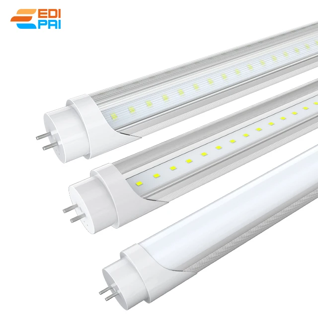 DLC AL+PC T8 led tube 130lm/w plug and play(ballast bypass)