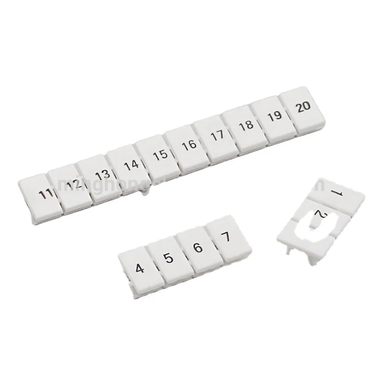 ZB6/8/10 number and letter printed terminal block marker