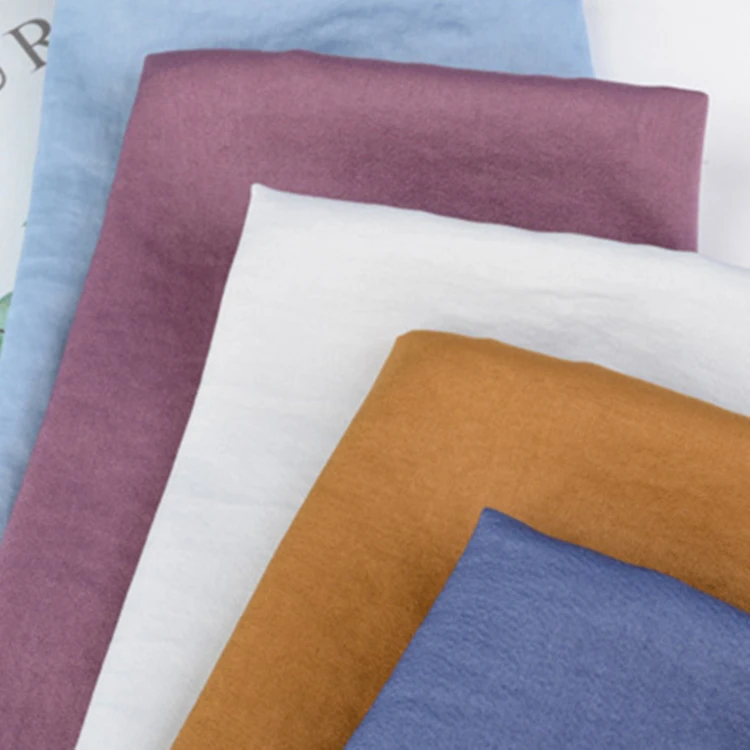 
Breathable 100%Polyester 100GSM Artificial Silk Fabric Readystock Sea-island Filament For Dress Blouse Shirt Skirt Trousers 