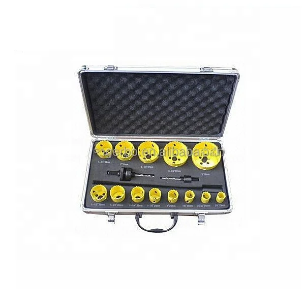 15pcs HSS M35 Bi-metal Hole Saw Set Hand Saw Set Tool