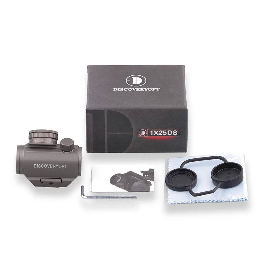 Discovery High Quality Red Green Dot Sight Scope 1x25 DS  offers a Wide Field of View Red Dot Sight