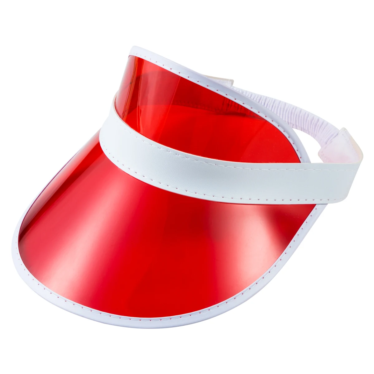 Summer Wholesale Waterproof Elastic Band Cheap Pvc Uv Protection Plastic Sun Visor Hat