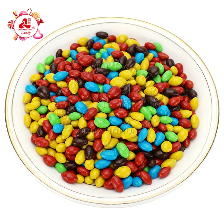 Wholesale 1kg Nut Chocolate Candy Coated Sunflower Seed Beans in Bulk