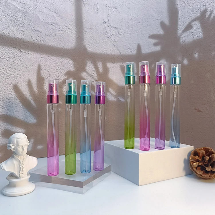 wholesale design 5 10 15 ml clear empty luxury oil perfume spray bottle mist glass spray atomizer with gift box packaging