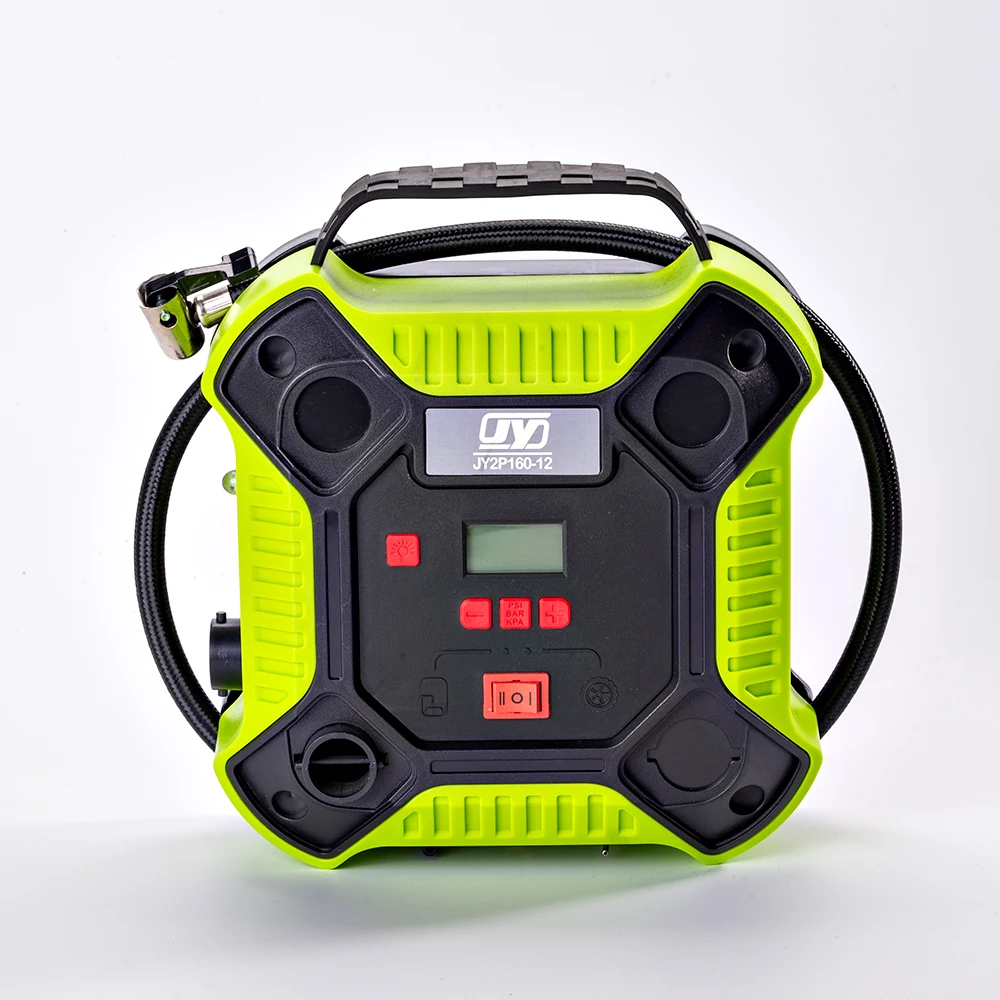 12v digital tire inflator, 160psi car air compressor, multi-purpose car air pump with vacuum function
