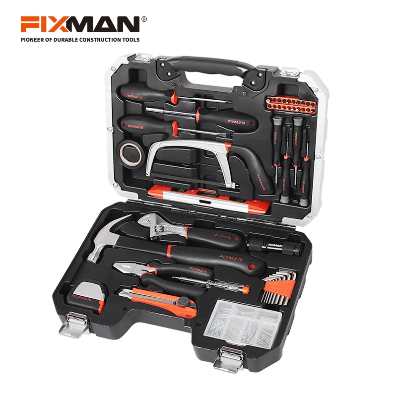 FIXMAN China Hand Tools Manufacturer 142 PC Home Use Tools Set