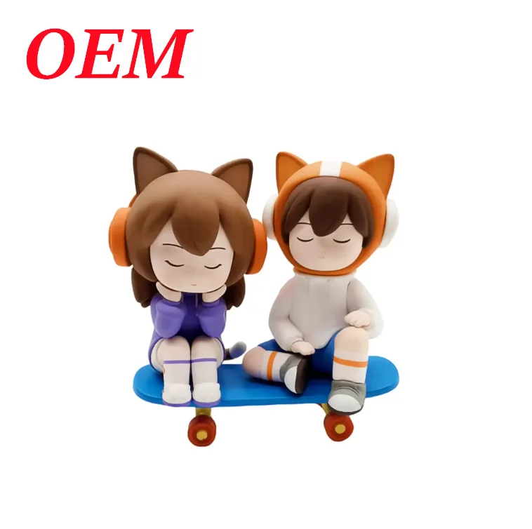 OEM ODM Skateboard Boys Action Figure With Colorful ABS For Adult Collection