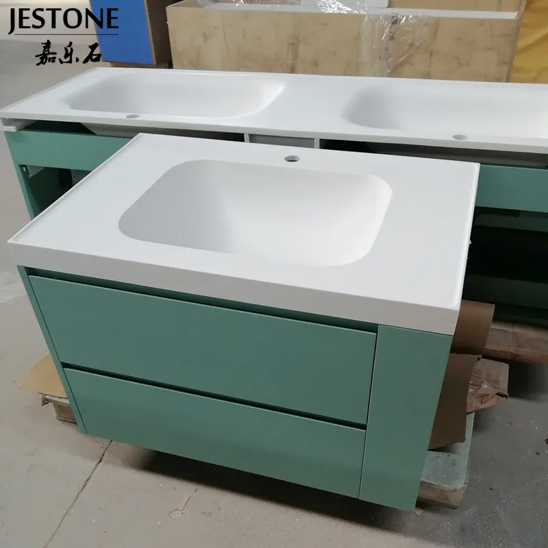 High Grade seamless acrylic solid surface wash basin luxury bathroom artificial stone laundry room sink vanity basin