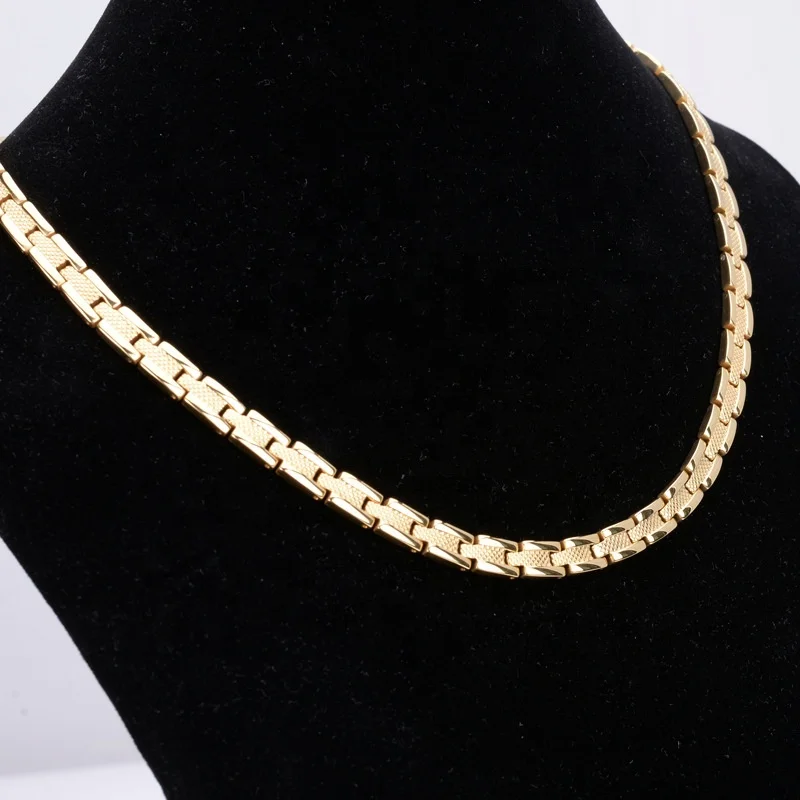 Wholesale 316l stainless steel men jewelry health magnet therapy chain necklace