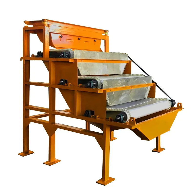 high strength dry sand mineral permanent roll roller  separator for iron ore impurities