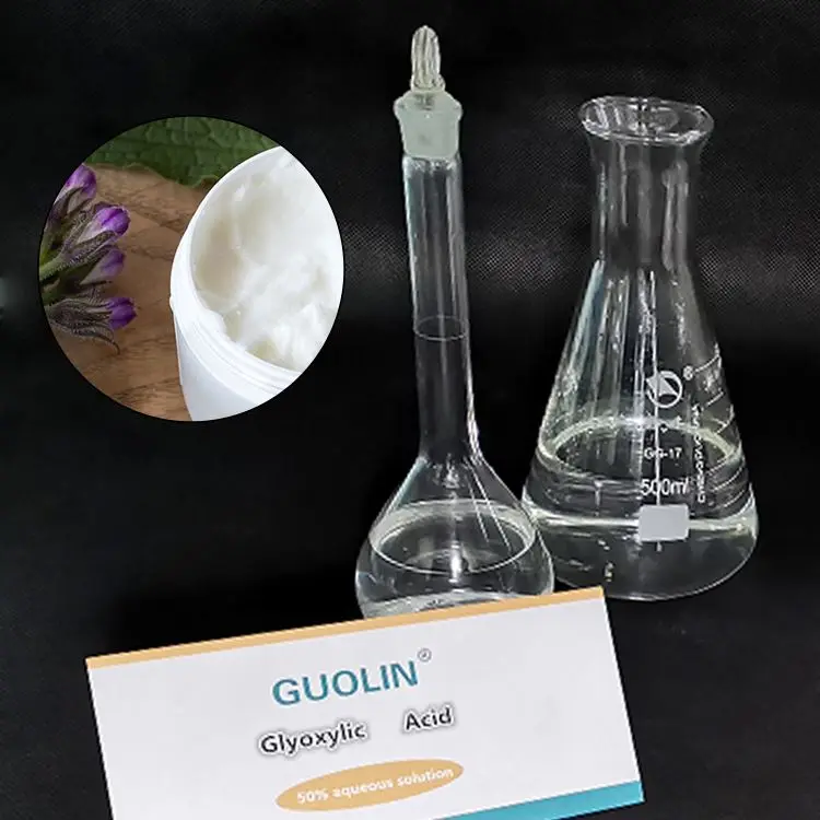 Glyoxylic Acid 50% CAS No. 298-12-4 raw material used to make vanillin, ethyl vanillin