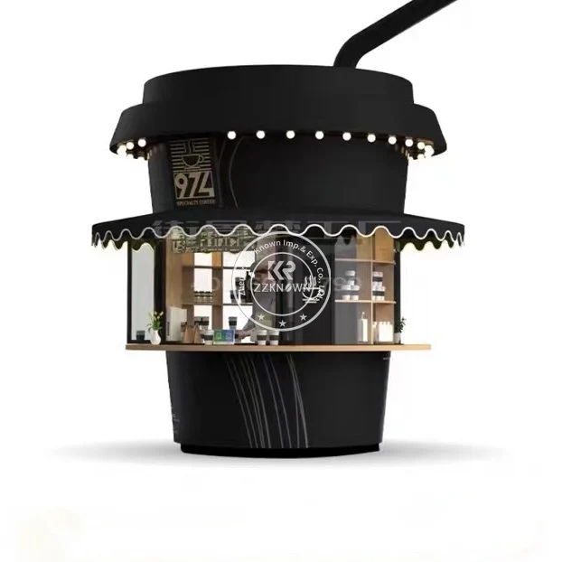 New Model Coffee Milk Tea Kiosk French Fries Booth Fast Food Kiosk For Sale Mobile Food Carts