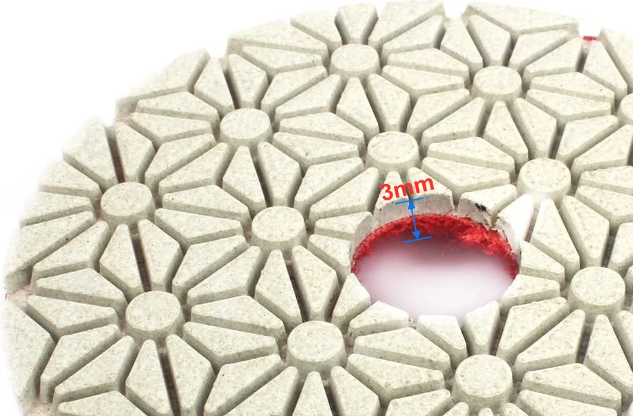 Ceramics 4inch 100mm  diamond polishing pads For Polishing saw blade