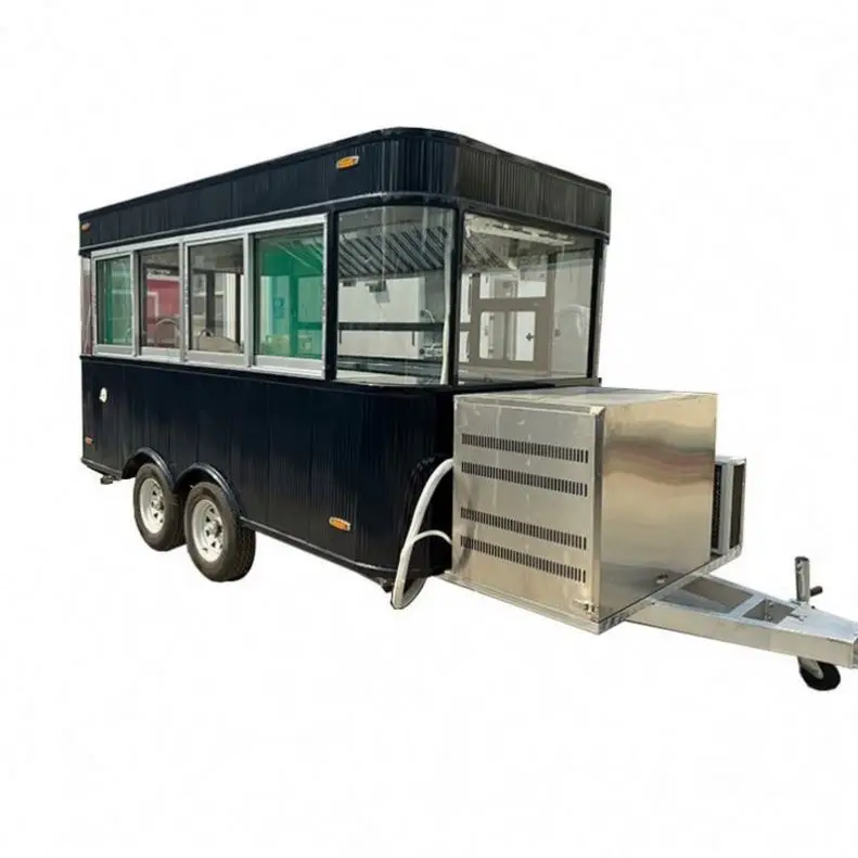 Mobile Coffee Ice Cream BBQ Catering Concession Street Vending Food Cart Mini Truck Pink Australian standard