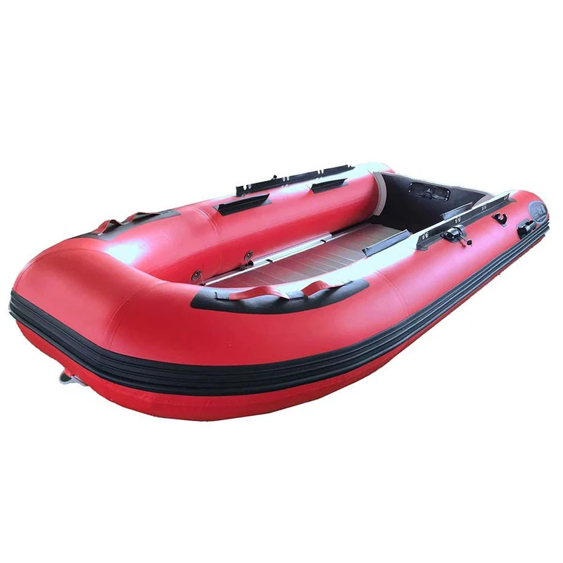 2024 China Factory 1.2mm PVC 2 3 4 5 6 Person Aluminum Floor Cheap Speed Rowing Folding Rigid Inflatable Dinghy Boats