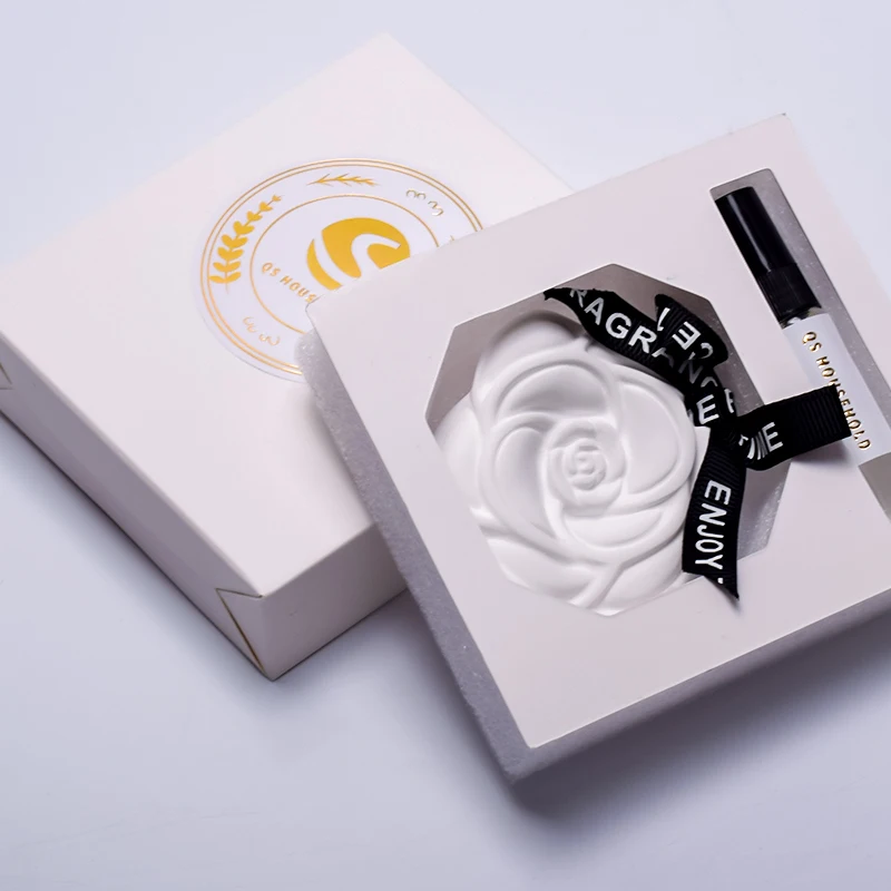 ceramic sctented tablet hanging in the car diffuser aromatic plaster stone essential oil set