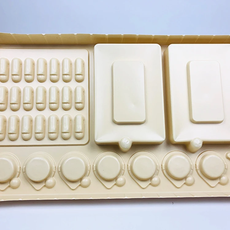 
Plastic PVC card cosmetics blister for eye shadow 