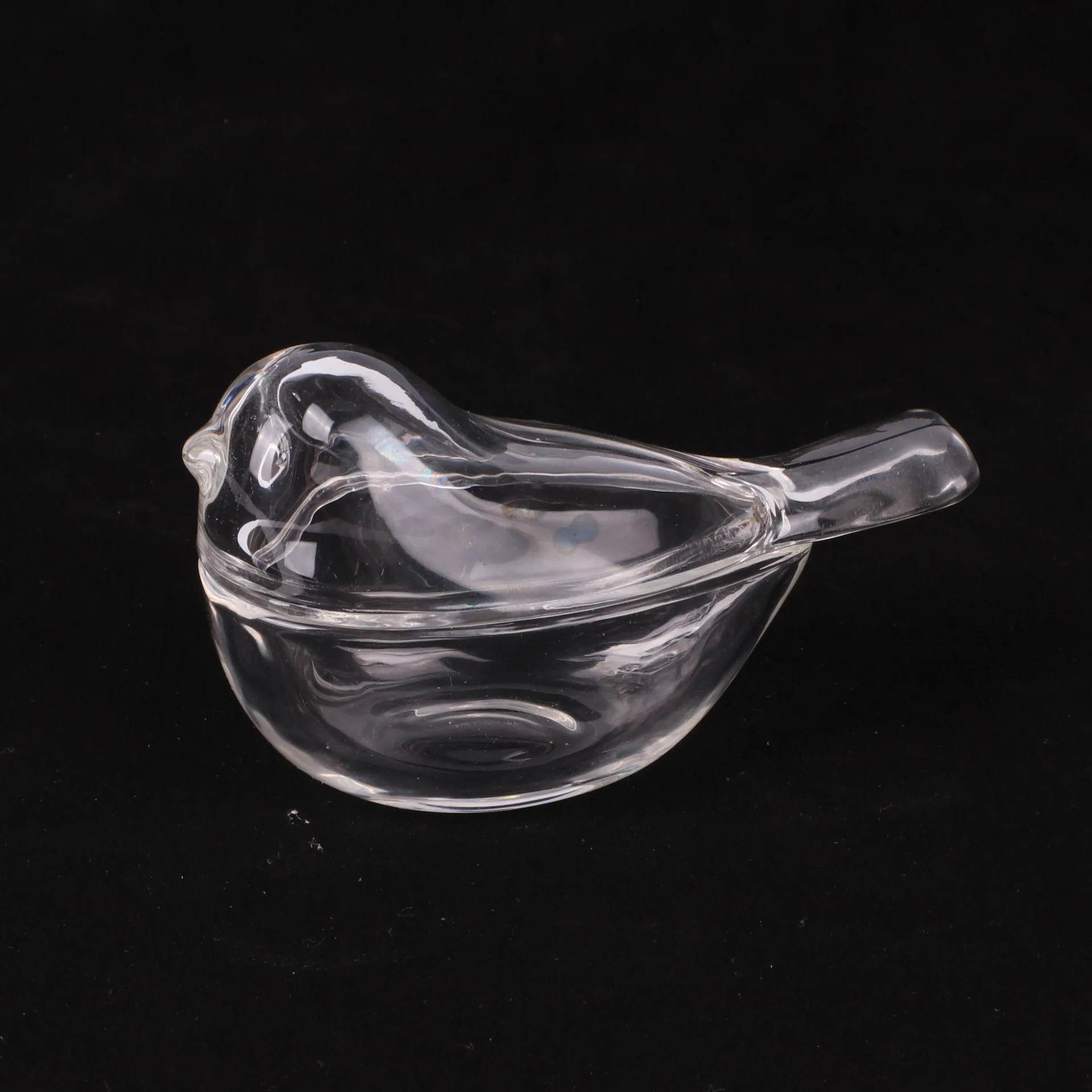 Стеклянная коробка для зубочисток в форме птицы