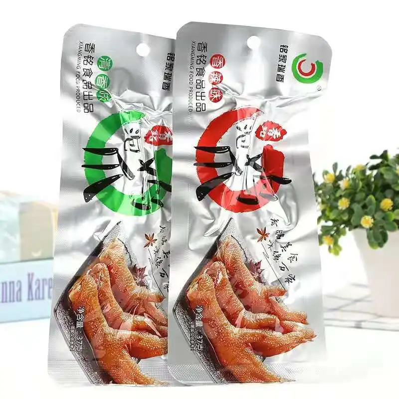 ming jia rui xiang crispy 37gram*240 bags spicy  chicken feet for Office Leisure Snacks (1600274213640)