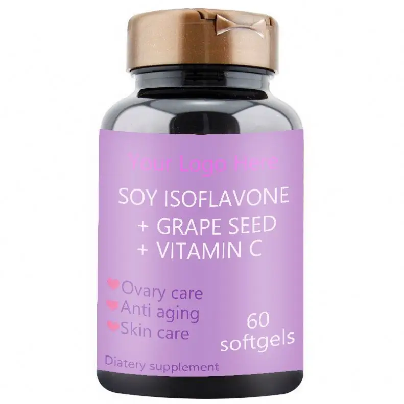 Ovary Care Soft Gels with Grape Seed For Women Anti Aging 60 Capsules Health Supplement private label logo customize available
