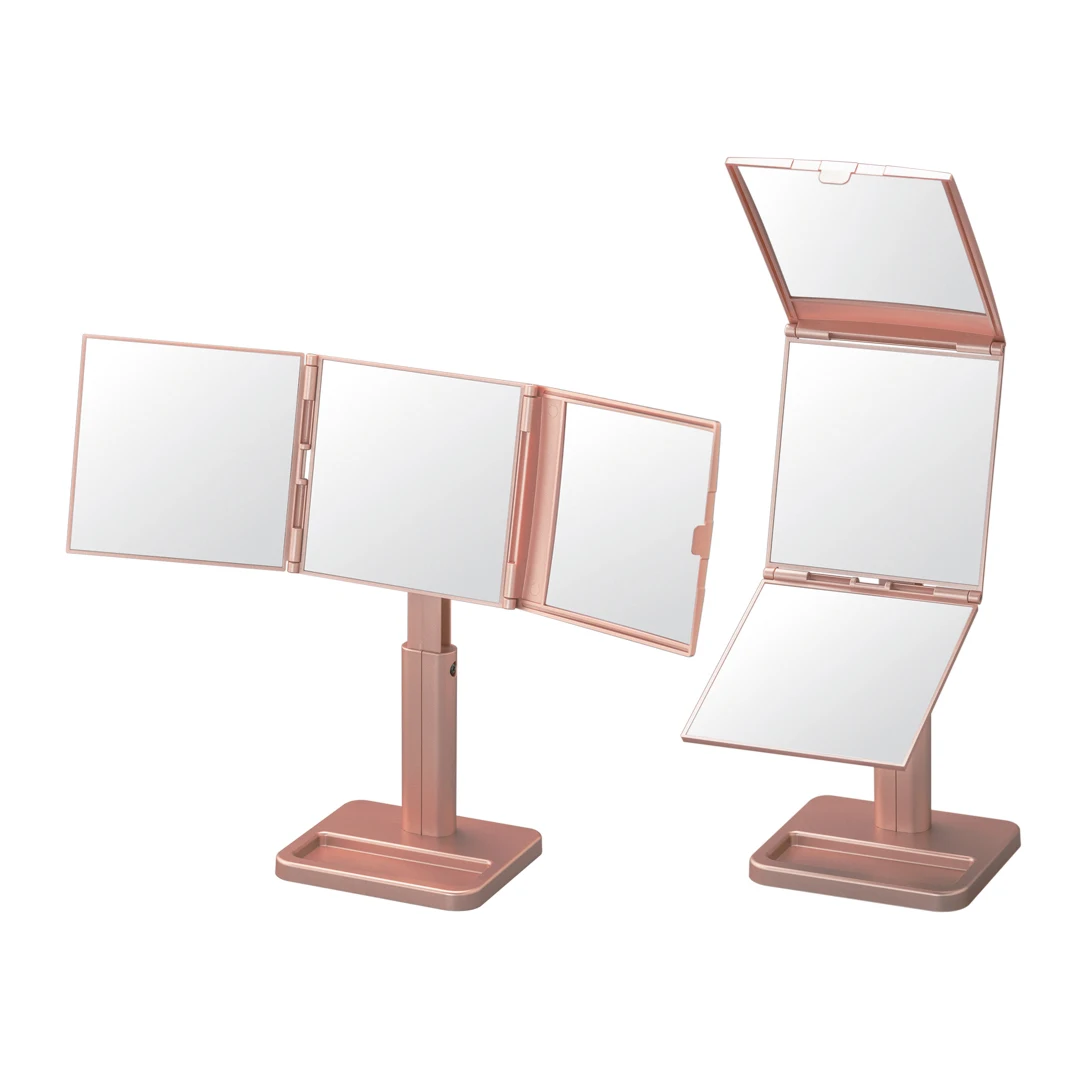 
Отделочная подставка для рисования, увеличительное зеркало тройного сложения для макияжа, сделано в Японии 