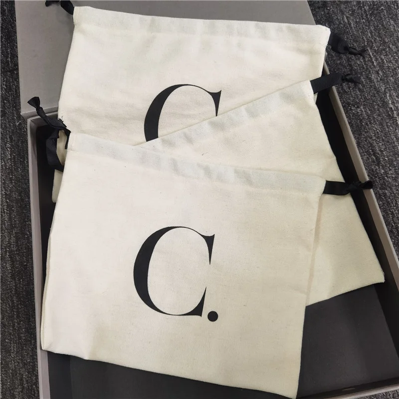 Chuanghua Personalized Nature Cotton Kids Clothing Pouch packaging Cotton Bags With Custom Printed Logo Luxury Dust Bag