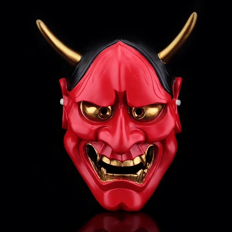 Halloween Horror White Ghost Mask Japanese Buddhist Prajna Mask