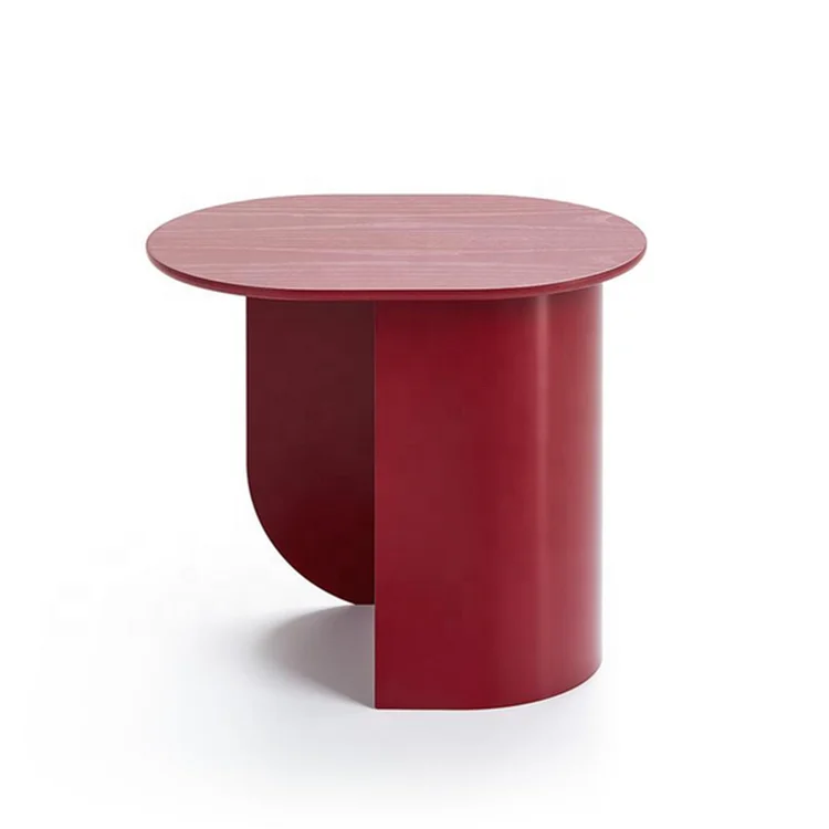 
Italy Design Quality Modern Iron Coffee Table Stylish Colorful Living Room Coffee Table European Luxury Small Oval End Table 