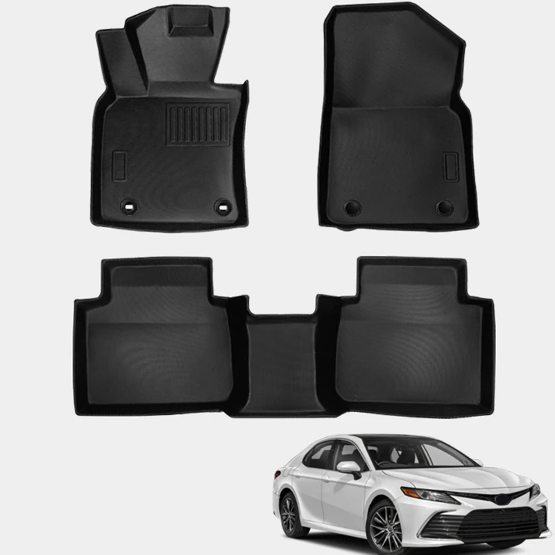 Camry  All-Weather Floor Mats TPE Material Trunk Accessories with Cyberpunk Design Style Compatible with Car Models