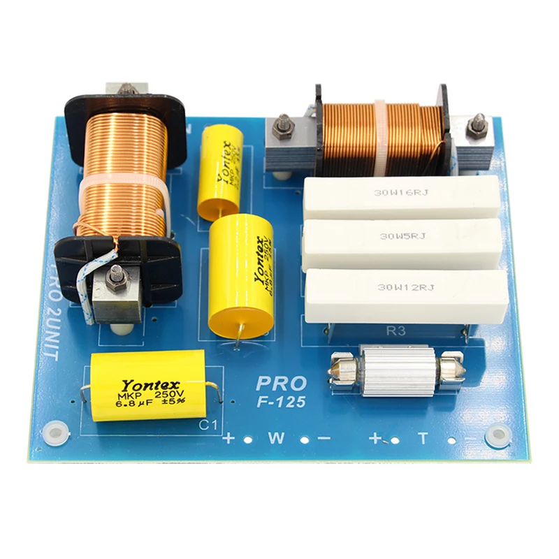 YOTO Factory Hot Sale 58mm Dule Inductors 8 Ohms RA225 Treble Bass 2000 Watts Speaker 2 Way Crossover