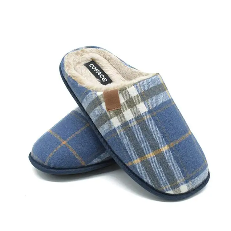 Custom Cozy Winter Warm Outdoor Indoor Memory Foam Fluffy Smile Face House Slippers For Women